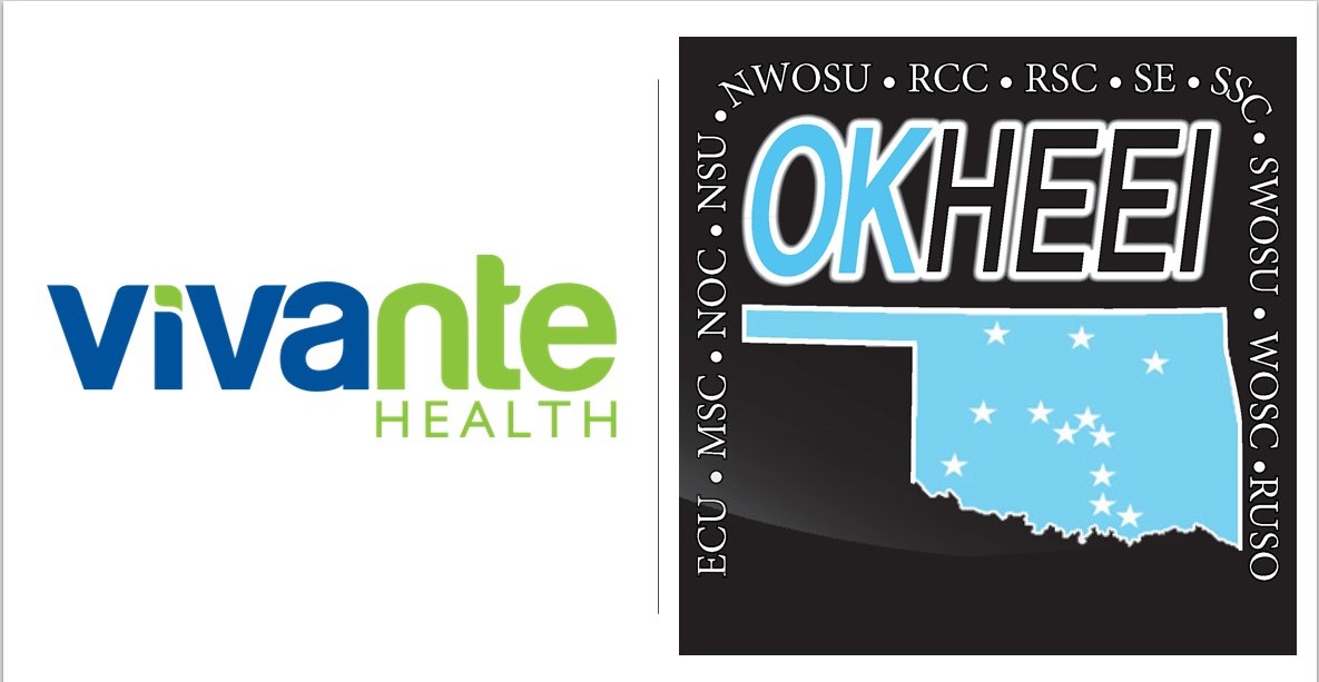 OKHEEI and Vivante Health Partnership Logo