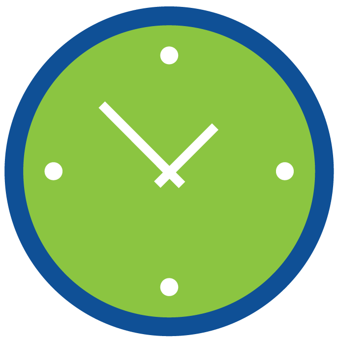 Clock Blue